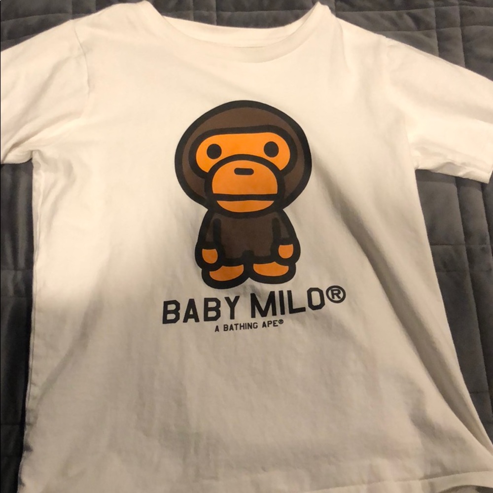 100% authentic Bape Baby milo tee